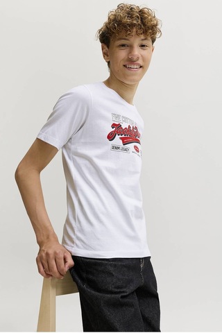 Jack & Jones Junior Jack&jones Junior Erkek Çocuk Tişört 12299576 BEYAZ