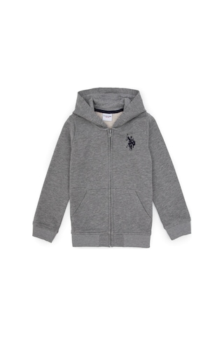 U.s. Polo Assn. Erkek Çocuk Gri Melanj Hırka Örme 50316706-vr086 Gri Melanj