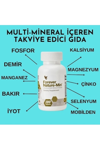 Forever Nature-Min Multi Mineral İçeren Takviye Edici Gıda 180 Tablet