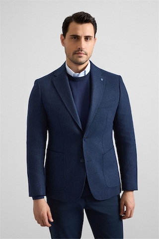 Süvari Lacivert Slim Mono Yaka Torba Cep 6 Drop Klasik Ceket Ct2021600404-m09 Lacivert