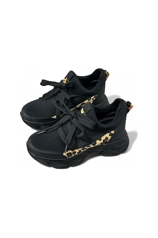 Erva'nın Butiği Siyah Dalgıç Kumaş Ryan Kadın Sneakers-5638