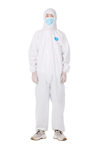 Skycity Tek Kullandırımlık Tpu Filmi Tam Gövde Koruyucu İzolasyon Üniformu - Antibakteriyel, Epidemik Koruma, Da-502 Modeli Xl175