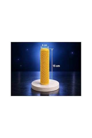 Alvera Dikenli Masaj Silindiri 15 X 4 Cm Ayak Ve Kas Masaj Rulosu - Sarı