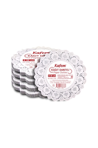 Kafem Dantel Kağıt 32 cm 100 Lü x 5 Paket