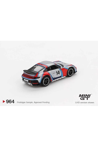 Mini Gt 1/64 Porsche 911 Dakar Ice Grey Metallic "rally 1978" Mgt00964 Çok Renkli