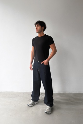 Flaw Atelıer Basic Slim Fit Siyah Tişört-29507