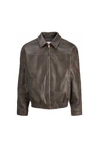 Jack & Jones Jjmarlon Pu Jacket Kahverengi