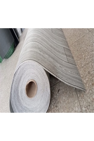 Keçeli Gri Parke Desenli Muşamba Pvc Zemin Muşambası Mineflo Yer Muşamba En 150 Cm