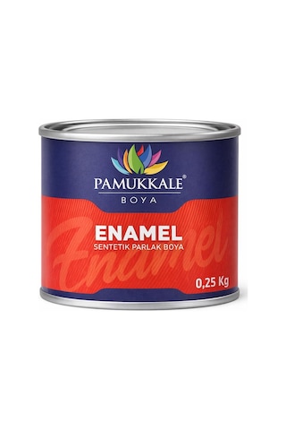 Pamukkale Enamel Sentetik Parlak Yağlı Boya 0.25 Kg Beyaz