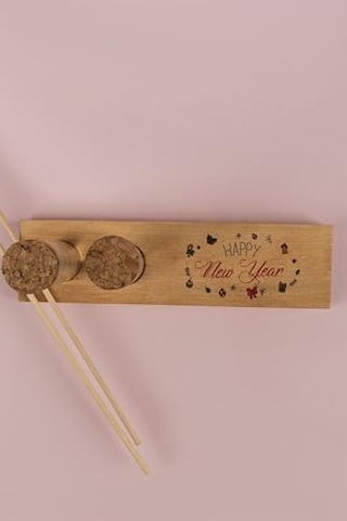 Yılbaşı Tasarımlı Dekoratif Set - Bambu Oda Kokusu Şişesi Diğer