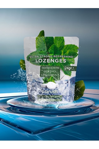 Tbrush Ağız Kokusu Önleyici Mentol ve Nane Aromalı Ağız Pastili - Alkolsüz ve Şekersiz