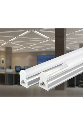 10 Adet Cata Ct 2469 20 W Ledli T5 Bant Armatür 6400k Beyaz Işık Siyah