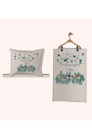 Pia Baby Gl 1943-02 İsme Özel Beşli Tulum Set Krem