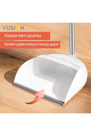 Vusıgn Süpürge Takımı Serisi 41.5x24.5x10 Cm Beyaz