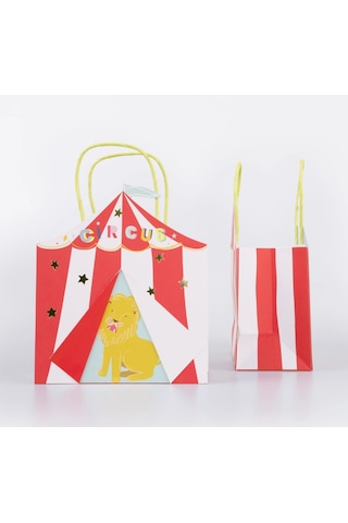 Meri Meri - Circus Party Bags - Sirk Parti Çantaları 8'li Tüm Yaşlar