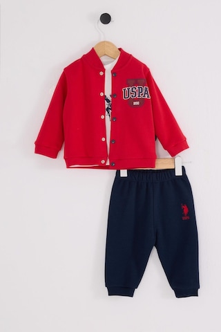 U.s. Polo Assn. Erkek Bebek 3'lü Takım Kırmızı-1689 Kırmızı