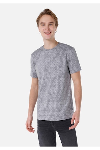 Colin's Colins Regular Fit Yuvarlak Yaka Baskılı Erkek Gri Kısa Kol Tişört Cl1068398 Q1.v1 Gra Gri