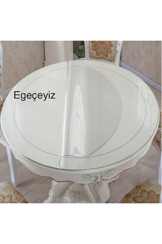 Şeffaf Pvc Kalın Masa Örtüsü Kaymaz Masa Koruyucu 1.3 Mm 2.0 MM