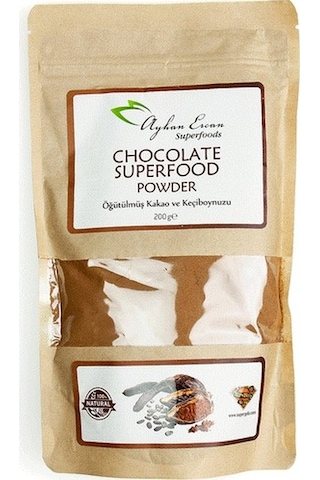 Ayhan Ercan Chocolate Superfood Powder Kakaolu İçecek Tozu 200 G