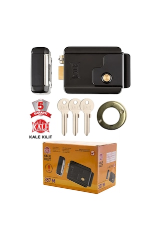 Kale Kilit Elektrikli 357m 52 Mm Kapı Otomat Kilidi Siyah 1 Adet