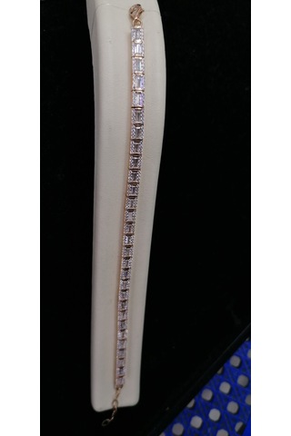 Baget Rose Bileklik 925 Ayar Gümüş