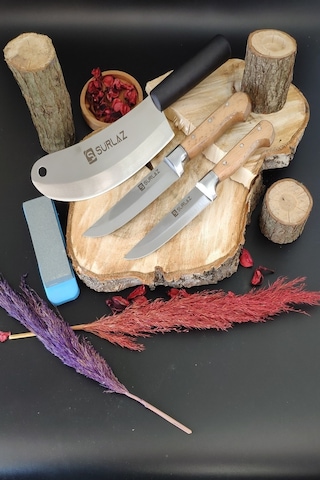 Sürmene 4'lü Kasap Bıçak Seti