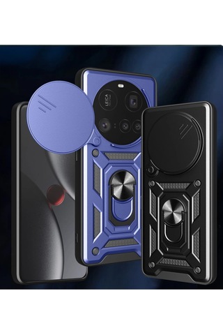 Xiaomi Mi 15 Ultra Kılıf Pars Lens Yüzüklü Silikon - Kırmızı