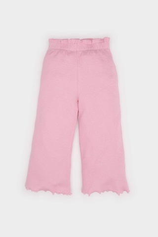 DeFacto Kız Bebek Wide Leg Geniş Bol Paça Fitilli Kaşkorse Pantolon E5557A525SPPN86 Pembe