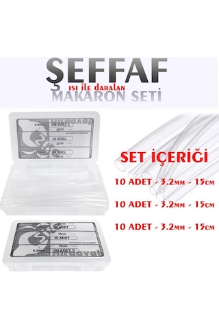 Şeffaf Makaron Seti