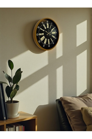Zentime 36 Cm Kahverengi Duvar Saati çok Renkli