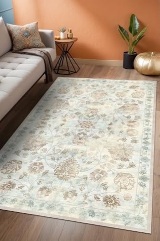 Şönil Kaymaz Doğal Pamuk Tabanlı Yıkanabilir Antibakteriyel Çevre Dostu Salon Halısı 160x230 Diğer