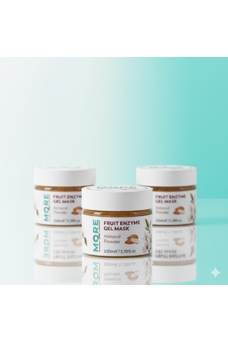 Moresun Badem Özlü Doğal Peeling - Fruit Enzyme Gel Mask 3'lü