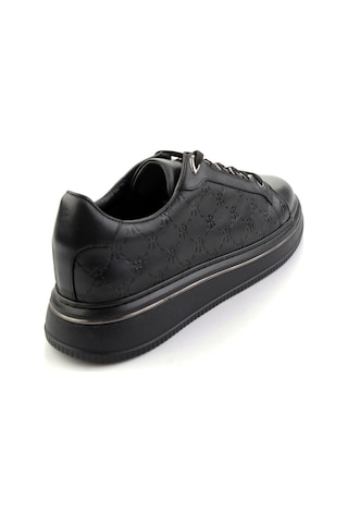 Bambi Siyah Hakiki Deri Erkek Sneaker E01398023103