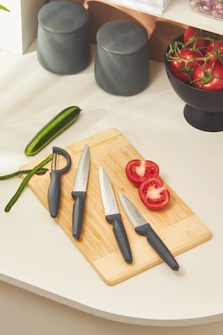 Dr. Inox 4 Parça Bıçak Seti Gri