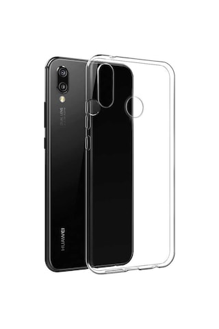 Huawei P20 Lite Kılıf Zore Süper Silikon Kapak Renksiz