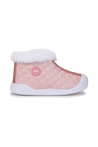 Kiko Kids Biser Fermuarlı Termo Taban Kız Çocuk Bot Ayakkabı Pudra Pudra