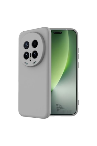Honor Magic 8 Pro Uyumlu Silikon Kılıf - Pastel Renk Tonu Kamera Korumalı Esnek Kapak - Gri Gri Honor Magic 8 Pro Uyumlu Silikon Kılıf - Pastel Renk Tonu Kamera Korumalı Esnek Kapak - Gri Gri