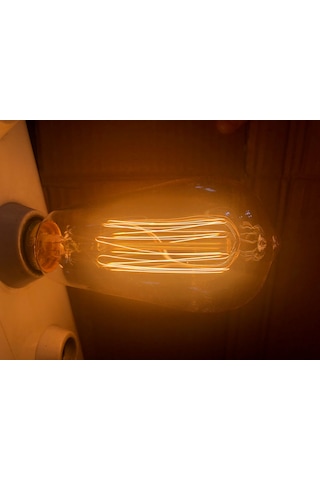 Edison Bulb St 64 E 27 40w Dimmer Uyumlu Düz Rustik Lamba