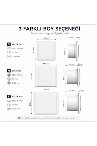 Işıldar Ø100 Mm Banyo & Wc Aspiratörü Ultra Sessiz 100 M³/h Güçlü Hava Çekiş Fanı