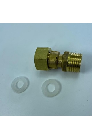 Trendooze Homyl Tam Pirinç Erkek-x Dişi Dişli Adaptör, Düz Uyumlu Tarif Edildiği Gibi