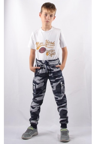 Alexandergardi C21-72100 Kargo Cepli Kamuflaj Erkek Çocuk Jogger Pantolon