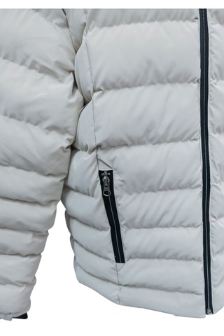 Kız Çocuk /erkek Çocuk Kapüşonu Çıkabilen İçi Peluş Astarlı Fermuar Cepli Krem Renk Mont Krem