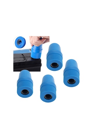 Moveevo 4 Adet Otomobil Akü Terminal Temizleme Fırçası - 2'li Fonksiyonlu Üst Ve Yan Temizleme - Dayanıklı Abs+alüminyum - Tüm Akülere Uygun