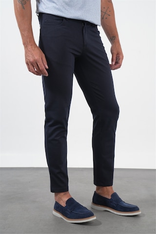 İmza Lacivert Yan Cep Örme Slim Fit Casual Pamuklu 5 Cep Pantolon 1003260906