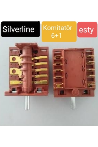 Silverline Uyumlu Esty Ankastre Turbolu Fırın Komitatör Kademe Anahtarı - 465436421