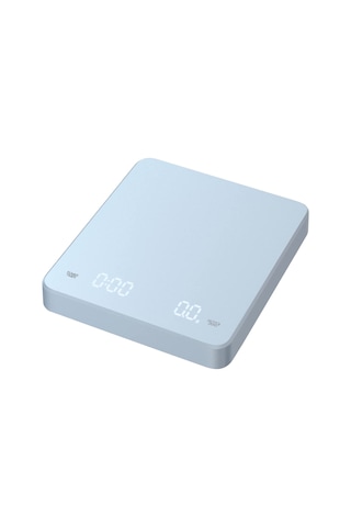 Ranyeek 3000g Hassas Kahve Terazi, Led Ekranlı Ve Zamanlayıcı Fonksiyonlu, Dahili Li-pol Batarya, Yüksek Sıcaklığa Dayanıklı, Mavi Açık Mavi