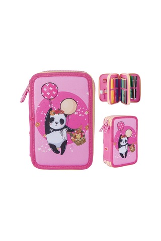 Hoalaa Panda 3 Katlı Dolu Kalem Çantası P-210129