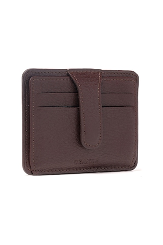 Kahve Cüzdan & Kartlık Unisex 539 Grande Deri Cüzdan Kartlık kahverengi