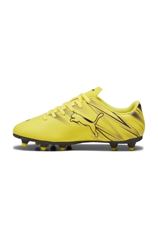 Puma Attacanto Fg/ag Erkek Krampon Çim Halı Saha Uyumlu Siyah Futbol Ayakkabısı Sarı