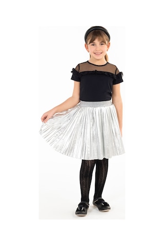 Civil Girls Kız Çocuk Piliseli Etek 6-9 Yaş Gri Gri